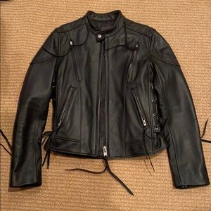 Genuine motorcycle jacket leather